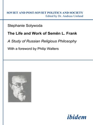 cover image of The Life and Work of Semen L. Frank